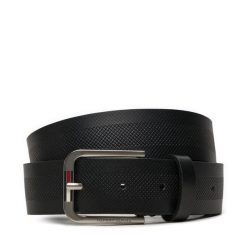 Pasek Męski Tommy Jeans. Czarne paski Tommy Jeans, bez wzorów, z jeansu. Za 129.99 zł.