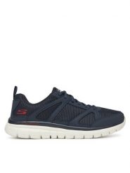 Skechers Sneakersy BURNS 8790117 NVRD Granatowy. Niebieskie buty sportowe casual Skechers, bez wzorów, z materiału, bez zapięcia. Za 249.99 zł.