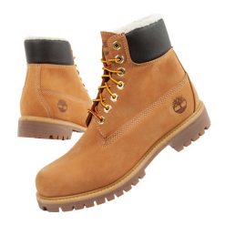 Buty trekkingowe Timberland Premium 6. Brązowe buty sportowe casual Timberland, na zimę, bez wzorów, z nubiku, bez zapięcia. Za 838.16 zł.