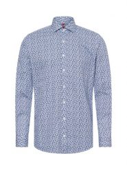 Finshley & Harding koszula biznesowa - Easy Care Mężczyźni Slim Fit Bawełna niebieski|biały, 40. Białe koszule Finshley & Harding, m, bez wzorów, z bawełny, bez kołnierzyka, bez ramiączek. Za 179.95 zł.
