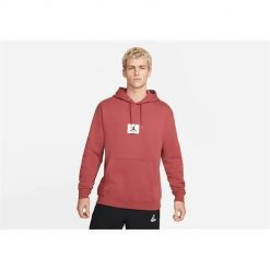 Bluza sportowa męska Nike Air Jordan Essentials Statement Fleece. Czerwone bluzy z kapturem Nike, m, bez wzorów, z kapturem. Za 533.00 zł.