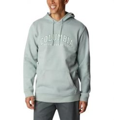 Męska bluza Columbia CSC Basic ogo II Hoodie 1681664350. Niebieskie bluzy z kapturem Columbia, l, bez wzorów, z bawełny, z kapturem. Za 169.00 zł.