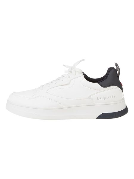 Bugatti Sneakersy w kolorze białym rozmiar: 44. Białe buty sportowe casual Bugatti, bez wzorów, bez zapięcia. Za 104.39 zł.
