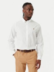 Beverly Hills Polo Club Koszula P-SS26M-BRASS Biały Regular Fit. Białe koszule Beverly Hills Polo Club, m, bez wzorów, z bawełny, bez kołnierzyka, bez ramiączek. Za 247.99 zł.