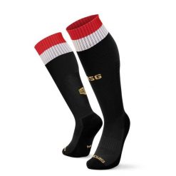 Oficjalne skarpety piłkarskie Real Sporting de Gijón dla dorosłych Siroko RSG. Czarne skarpety SIROKO, bez wzorów, z bawełny. Za 85.00 zł.