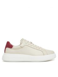 Calvin Klein Sneakersy HM0HM01016 Beżowy. Brązowe buty sportowe casual CALVIN KLEIN, bez wzorów, ze skóry, bez zapięcia. Za 339.99 zł.