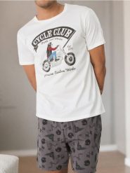 Piżama dwuczęściowa - kremowy. Białe piżamy Sinsay, l, bez wzorów, z bawełny, bez ramiączek. Za 29.99 zł.