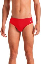 Slipy kąpielowe męskie Nike Hydrastrong Solid Brief. Czerwone slipy i bokserki Nike, m, bez wzorów, z materiału. Za 157.70 zł.
