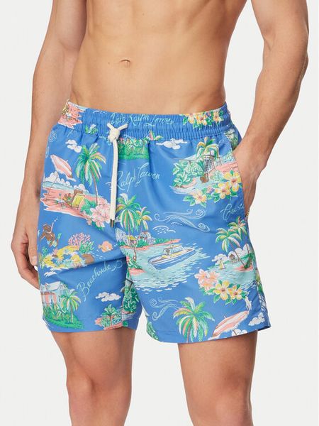 Polo Ralph Lauren Szorty kąpielowe 710B13657001 Niebieski jasny Classic Fit. Niebieskie kąpielówki Polo Ralph Lauren, m, bez wzorów, z syntetyku. Za 493.99 zł.