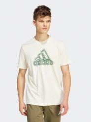 Adidas Koszulka w kolorze kremowym rozmiar: XL. Brązowe bezrękawniki Adidas, xl, bez wzorów, bez kołnierzyka, bez ramiączek. Za 96.83 zł.