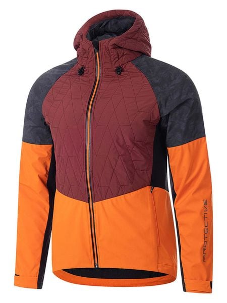 Protective Kurtka zimowa ''P-Flash'' w kolorze czarno-czerwono-pomarańczowym rozmiar: S. Czerwone kurtki Protective, na zimę, s, bez wzorów, bez kaptura. Za 179.22 zł.