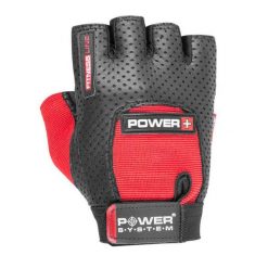 Rękawiczki na siłownię POWER SYSTEM Power Plus. Czerwone rękawiczki POWER SYSTEM, bez wzorów. Za 35.00 zł.
