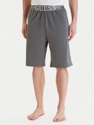 Guess Szorty sportowe U6GD00 KC241 Szary Regular Fit. Szare krótkie spodenki sportowe Guess, m, z aplikacjami, z bawełny. Za 210.99 zł.