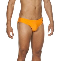 Kąpielówki męskie slipy kąpielowe treningowe na basen Arena Santamarias. Brązowe odzież kąpielowa Arena, m, bez wzorów, sportowe. Za 44.99 zł.