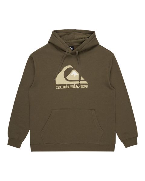 Bluza z kapturem dla Mężczyzn BIG LOGO Brązowy. Zielone bluzy z kapturem Quiksilver, m, bez wzorów, z bawełny, z kapturem. Za 229.25 zł.