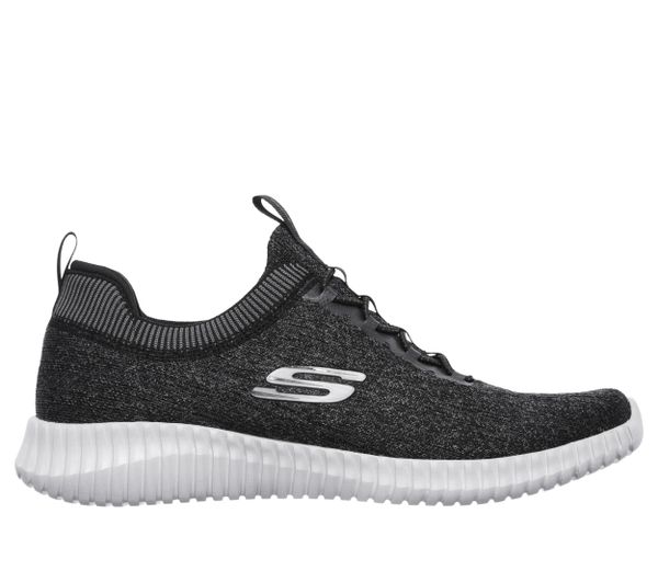 Buty treningowe sneakersy Skechers ELITE FLEX HARTNELL szare (52642BKGY). Szare buty turystyczne Skechers, bez wzorów, bez zapięcia, trekkingowe. Za 299.00 zł.
