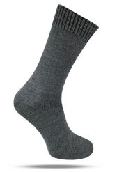 Ciepłe Wełniane Skarpetki Zimowe - Ciemnostalowe. Szare skarpety His Story, bez wzorów, z elastanu. Za 39.99 zł.