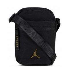 Saszetka torba listonoszka Air Jordan Jan Airborne Festival Bag 9A0631-K5X. Czarne torby na ramię Jordan, bez wzorów, bez dodatków. Za 119.00 zł.