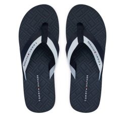 Japonki Tommy Hilfiger. Niebieskie japonki Tommy Hilfiger, bez wzorów. Za 169.99 zł.