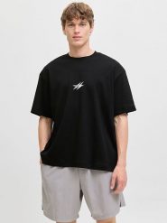 Jack & Jones Koszulka w kolorze czarnym rozmiar: M. Czarne bezrękawniki Jack & Jones, m, bez wzorów, z bawełny, bez kołnierzyka, bez ramiączek. Za 52.79 zł.