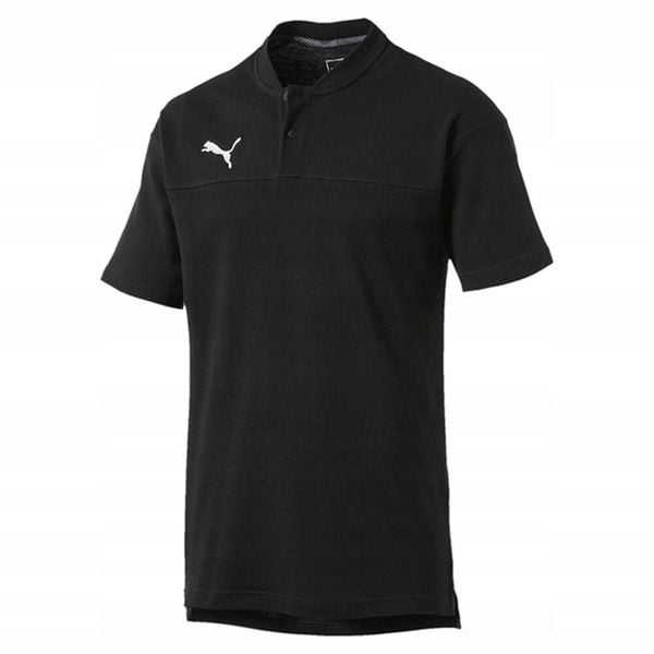 Koszulka Polo Męska Sportowa. Czarne koszulki polo Puma, m, bez wzorów, bez kołnierzyka, bez ramiączek, trekkingowe. Za 116.99 zł.