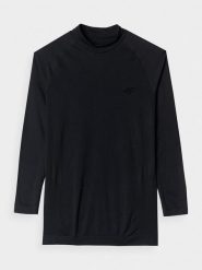 4F Podkoszulek termiczny w kolorze czarnym rozmiar: S/M. Czarne bielizna termoaktywna 4F, m, bez wzorów, z materiału, bez ramiączek. Za 61.17 zł.