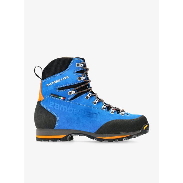Buty trekkingowe męskie Zamberlan Baltoro Lite GTX. Niebieskie buty trekkingowe Zamberlan, bez wzorów, bez zapięcia. Za 815.99 zł.