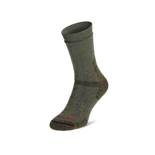 Skarpety trekkingowe Bridgedale Explorer Heavy Merino P Boot. Zielone skarpety Bridgedale, bez wzorów, z wełny. Za 123.99 zł.
