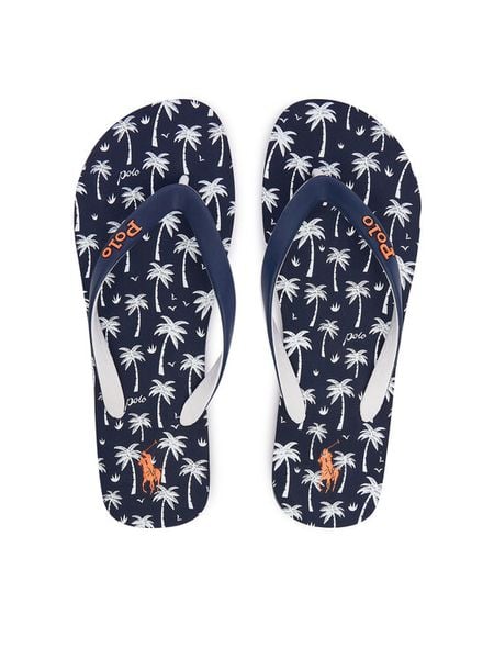 Polo Ralph Lauren Japonki 816P08338001 Granatowy. Niebieskie japonki Polo Ralph Lauren, bez wzorów, z gumy. Za 199.99 zł.