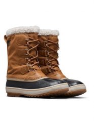 Sorel Kozaki zimowe "1964 Pac" w kolorze jasnobrązowym rozmiar: 42. Brązowe kozaki Sorel, na zimę, bez wzorów, z materiału, bez obcasa, bez zapięcia. Za 248.27 zł.