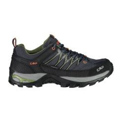 Buty trekkingowe męskie CMP Rigel Low Wp. Czarne buty turystyczne CMP, bez wzorów, z materiału, bez zapięcia, trekkingowe. Za 399.99 zł.