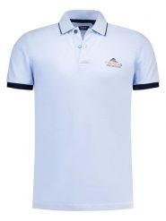 NEW ZEALAND AUCKLAND Koszulka polo w kolorze błękitnym rozmiar: XL. Niebieskie koszulki polo New Zealand Auckland, xl, bez wzorów, bez kołnierzyka, bez ramiączek. Za 161.95 zł.