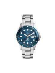 Fossil Zegarek Blue FS6050 Srebrny. Szare, analogowe zegarki Fossil, srebrne. Za 629.99 zł.