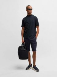 Hugo Boss Fashion Koszulka w kolorze granatowym rozmiar: L. Niebieskie bezrękawniki Hugo Boss Fashion, l, bez wzorów, z bawełny, bez kołnierzyka, bez ramiączek. Za 257.45 zł.