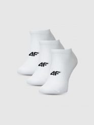 4F Skarpetki casual przed kostkę (3-pack) męskie - białe 39-42. Białe skarpety 4F, bez wzorów, z bawełny. Za 44.99 zł.