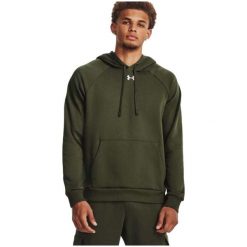 Bluza Męska Z Kapturem Nierozpinana Under Armour Rival Fleece Hoodie. Zielone bluzy z kapturem Under Armour, m, bez wzorów, z kapturem. Za 279.99 zł.