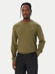 HUGO Sweter Simond 50570261 Khaki Regular Fit. Brązowe swetry rozpinane Hugo, l, bez wzorów, z bawełny, bez kołnierzyka, bez ramiączek. Za 549.99 zł.