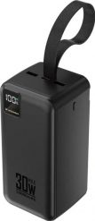 Wozinsky W8-B 50000 mAh z latarką 30W czarny. Czarne powerbanki . Za 149.90 zł.