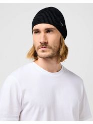 WRANGLER MĘSKA CZAPKA ZIMOWA EASY BEANIE BLACK 112356866 W0M8011936. Czarne czapki zimowe Wrangler, bez wzorów. Za 79.99 zł.