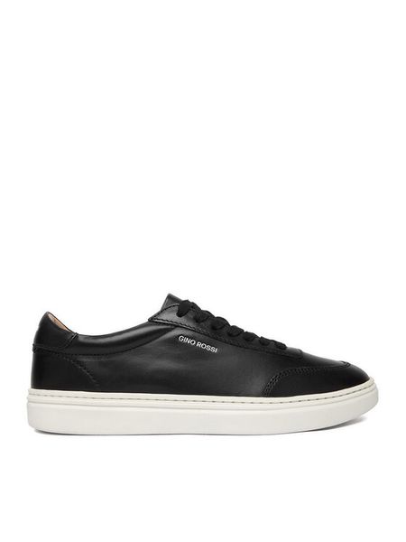 GINO ROSSI Sneakersy EO-MARSHAL-01 MI08 Czarny. Czarne buty sportowe casual Gino Rossi, bez wzorów, ze skóry, bez zapięcia. Za 228.99 zł.