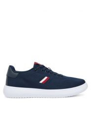 Tommy Hilfiger Sneakersy Modern Lightcup FM0FM05528 Granatowy. Niebieskie buty sportowe casual Tommy Hilfiger, bez wzorów, z materiału, bez zapięcia. Za 279.99 zł.