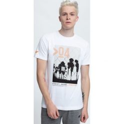 T-shirt męski TSM004 - biały. T-shirty marki 4F. W wyprzedaży za 34.99 zł.