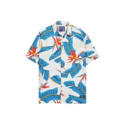 Koszula Superdry hawaïenne. Niebieskie koszule Superdry, m, bez wzorów, z bawełny, bez kołnierzyka, bez ramiączek. Za 278.75 zł.