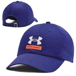 Czapka z daszkiem męska Under Armour Branded Hat. Niebieskie czapki z daszkiem Under Armour, bez wzorów. Za 85.20 zł.