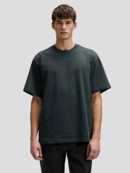 MESKA KOSZULKA LEE WORKWEAR BOXY TEE WASHED BLACK 112378724. Czarne t-shirty Lee, m, bez wzorów, bez kołnierzyka, bez ramiączek. Za 79.99 zł.