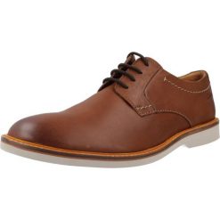 Buty CLARKS ATTICUS LTLACE Brązowy. Brązowe buty trekkingowe Clarks, bez wzorów, ze skóry, bez zapięcia. Za 368.99 zł.