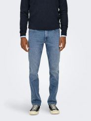 ONLY & SONS Dżinsy - Slim fit - w kolorze niebieskim rozmiar: W28/L30. Niebieskie jeansy Only & Sons, l. Za 61.89 zł.