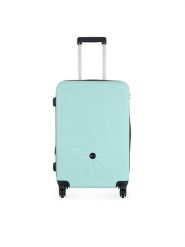 Semi Line Walizka średnia T5923-2 Zielony. Zielone walizki Semi-line, bez wzorów, z tworzywa sztucznego, średnie. Za 209.99 zł.