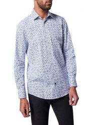 Pierre Cardin Koszula w kolorze biało-niebieskim rozmiar: 43. Białe koszule Pierre Cardin, bez wzorów, z bawełny, bez kołnierzyka, bez ramiączek. Za 173.99 zł.