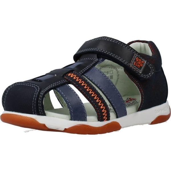 Sandały GARVALIN 202333 Niebieski. Niebieskie sandały GARVALIN, ze skóry, bez zapięcia. Za 127.99 zł.